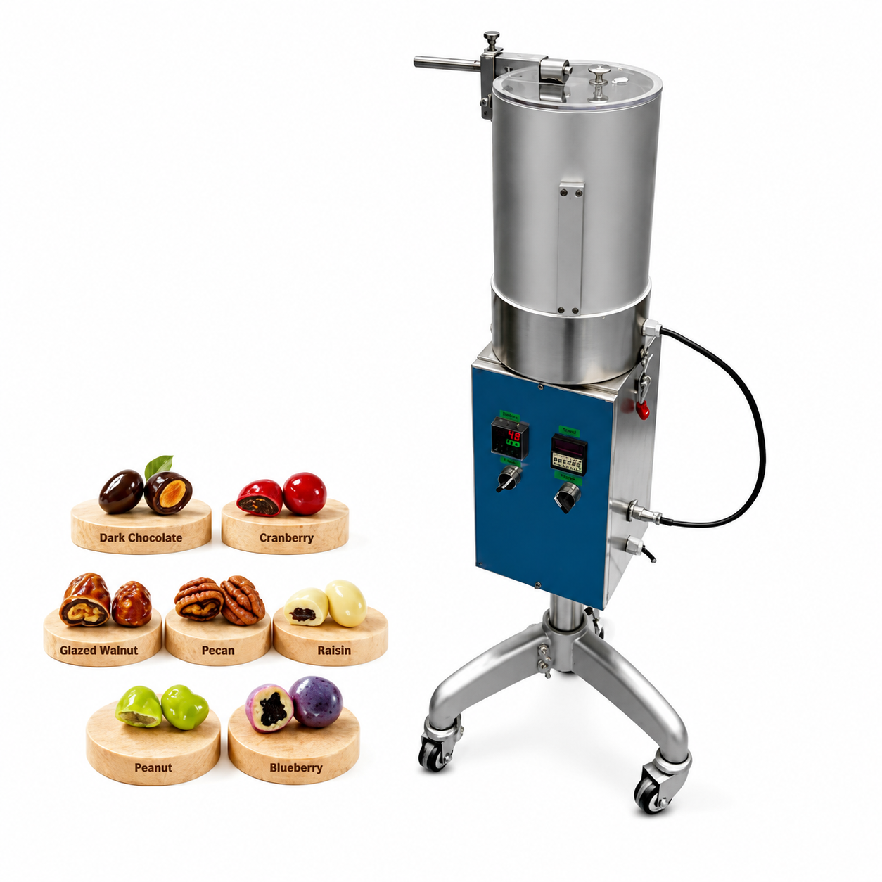How Does a 10L Mini Chocolate Spray Machine Improve Snack Coating Production?