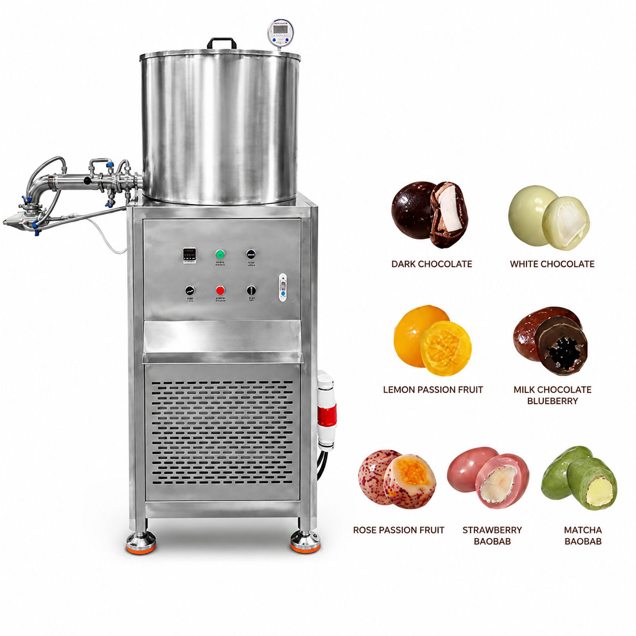 How Does a 60L Chocolate Spraying Machine Improve Confectionery Coating Efficiency?